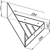 Полка Aquanet Магнум Н 28x28 белая матовая, угловая 00341542 Полка Aquanet Магнум Н 28x28 белая матовая, угловая 00341542