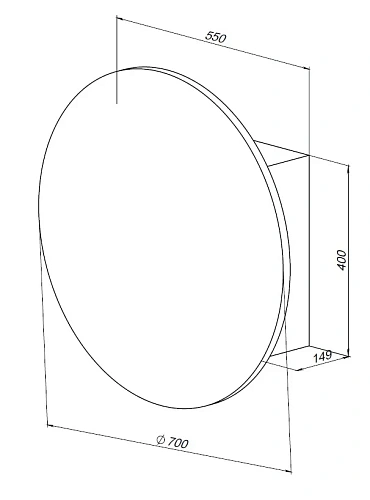 Зеркальный шкаф Aquanet Оптима 70 00344785 белый, с LED подсветкой Зеркальный шкаф Aquanet Оптима 70 00344785 белый, с LED подсветкой