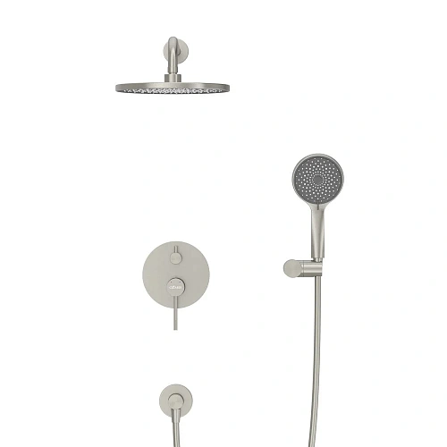 Душевая система CEZARES RELAX-DSET-IN встраиваемая, со шлангом, с держателем, сатин Душевая система CEZARES RELAX-DSET-IN встраиваемая, со шлангом, с держателем, сатин
