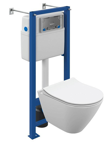 Комплект унитаза Cersanit CITY SMART (A64917) инсталляции VECTOR LP 64917 Комплект унитаза Cersanit CITY SMART (A64917) инсталляции VECTOR LP 64917
