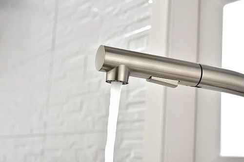 Смеситель для кухни Paulmark NEO брашированная сталь Ne214419-BS Смеситель для кухни Paulmark NEO брашированная сталь Ne214419-BS