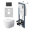 Картинка анонса товара «комплект инсталляции am.pm sense is110138.741701 с унитазом flashсlean с сиденьем микролифт и клавишей черный»