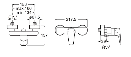 Смеситель для душа Roca Atlas 5A2190C0M Смеситель для душа Roca Atlas 5A2190C0M