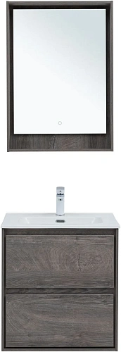 Тумба под раковину Aquanet Милан 60 дуб рошелье 00336372 подвесная Тумба под раковину Aquanet Милан 60 дуб рошелье 00336372 подвесная