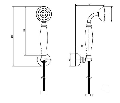 Душевой гарнитур Boheme Medici 407 Душевой гарнитур Boheme Medici 407