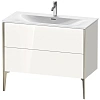 Тумба под раковину Duravit XVIU XV43030B122 подвесная 101 см белая/шампань
