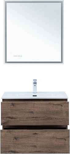 Тумба под раковину Aquanet Алвита New 70 2 ящика, дуб веллингтон табак 00334185 подвесная Тумба под раковину Aquanet Алвита New 70 2 ящика, дуб веллингтон табак 00334185 подвесная