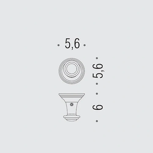 Крючок Colombo Hermitage BLC87.HPS PVD золото Крючок Colombo Hermitage BLC87.HPS PVD золото