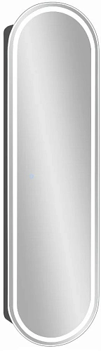 Шкаф-пенал STWORKI Мальмё МВК076 45, с подсветкой, черный 541644 Шкаф-пенал STWORKI Мальмё МВК076 45, с подсветкой, черный 541644