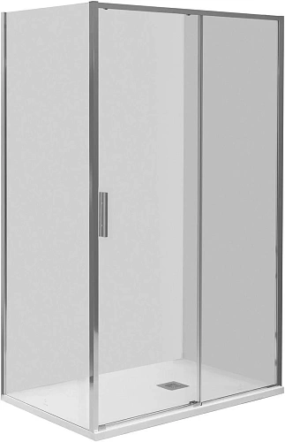 Боковая стенка Aquanet Pleasure Evo 800 AE65-F80-CT профиль хром, стекло прозрачное Боковая стенка Aquanet Pleasure Evo 800 AE65-F80-CT профиль хром, стекло прозрачное