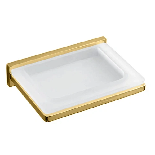 Мыльница Colombo Look B1601.OM-VAN подвесная, PVD золото матовое/матовое стекло Мыльница Colombo Look B1601.OM-VAN подвесная, PVD золото матовое/матовое стекло