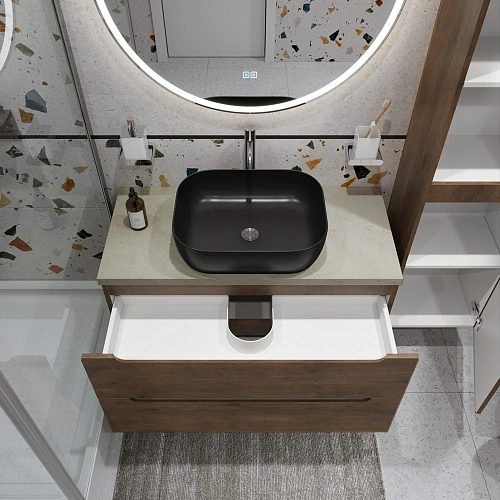 Тумба со столешницей и раковиной BelBagno ETNA 80 etna80rw-kepmco-1302h301-set подвесная ETNA80RW-KEPMCO-1302H301-SET Тумба со столешницей и раковиной BelBagno ETNA 80 etna80rw-kepmco-1302h301-set подвесная ETNA80RW-KEPMCO-1302H301-SET