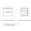 Тумба под раковину BelBagno MARINO-600-2C-SO-WO-P подвесная 600x450 Rovere Bianco Тумба под раковину BelBagno MARINO-600-2C-SO-WO-P подвесная 600x450 Rovere Bianco
