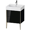 Картинка анонса товара «тумба под раковину duravit xviu xv45340b140 напольная 58 см черный глянцевый»