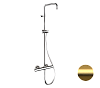 Картинка анонса товара «душевая система remer elegance eq32assdbg термостатическая, золото брашированное»