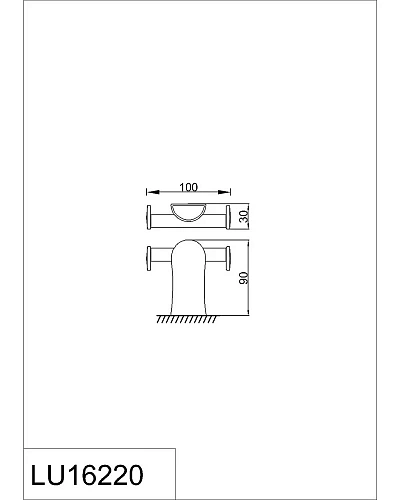 Крючок Rush Luson LU16220 двойной Крючок Rush Luson LU16220 двойной