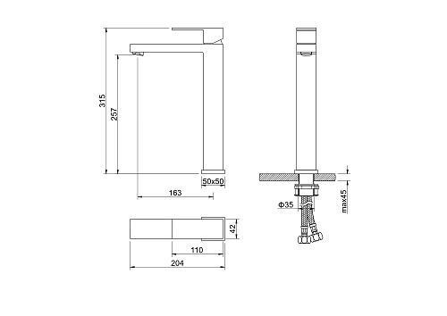 Смеситель для раковины Aquatek ЛИБРА AQ1604CR Хром Смеситель для раковины Aquatek ЛИБРА AQ1604CR Хром