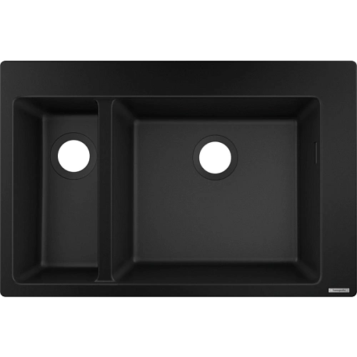 Кухонная мойка Hansgrohe S51 S510-F635 180/450 43315170, черный графит встраиваемая Кухонная мойка Hansgrohe S51 S510-F635 180/450 43315170, черный графит встраиваемая