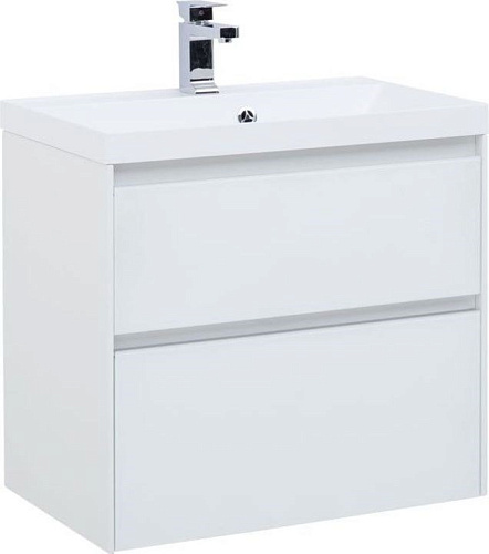 Тумба под раковину Aquanet Гласс 60 белый 00196961 Тумба под раковину Aquanet Гласс 60 белый 00196961