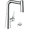 Картинка анонса товара «смеситель для кухни hansgrohe metris select m71 на 2 отверстия, 220, eco, с вытяжным душем, 2jet, sb 73826000.»