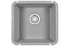Кухонная мойка Granula 3801, АЛЮМИНИУМ, кварц 435х455