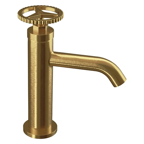 Смеситель для раковины Remer Chrono CH12BG, золото брашированное Смеситель для раковины Remer Chrono CH12BG, золото брашированное