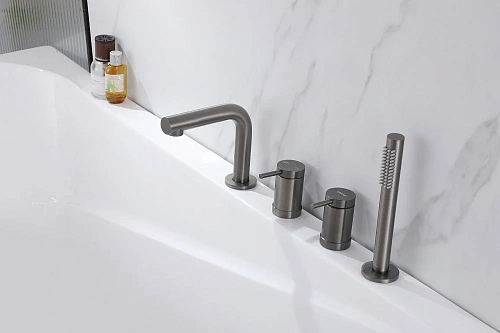 Смеситель на борт ванны ABBER Emotion AF8813NG никель Смеситель на борт ванны ABBER Emotion AF8813NG никель