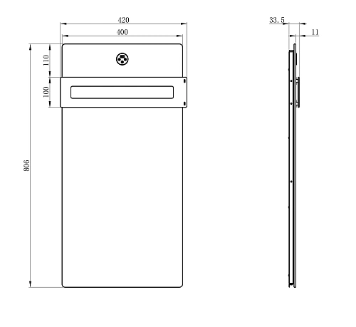 Полотенцесушитель электрический Wonzon & Woghand с греющей плитой белый мрамор, брашированный никель (WW-A501-BR) Полотенцесушитель электрический Wonzon & Woghand с греющей плитой белый мрамор, брашированный никель (WW-A501-BR)