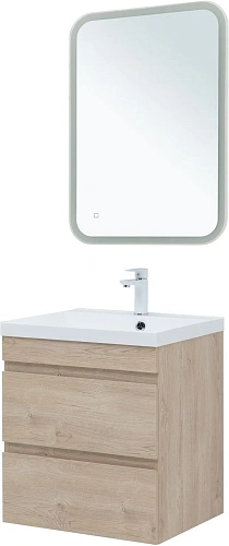 Тумба под раковину Aquanet Нота New 60 дуб светлый 00334197 подвесная Тумба под раковину Aquanet Нота New 60 дуб светлый 00334197 подвесная