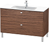 Картинка анонса товара «тумба под раковину duravit brioso br440401021 напольная 122 см орех темный»