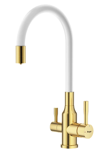 Смеситель для кухни Raglo R81.64.03 с гибким изливом с подключением к фильтру, золотой сатин Смеситель для кухни Raglo R81.64.03 с гибким изливом с подключением к фильтру, золотой сатин