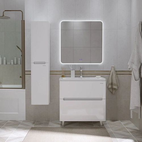 Тумба под раковину GROSSMAN АДЕЛЬ-НОРМА-80 см белая (ум. Aдель-80) напольная 108023 Тумба под раковину GROSSMAN АДЕЛЬ-НОРМА-80 см белая (ум. Aдель-80) напольная 108023