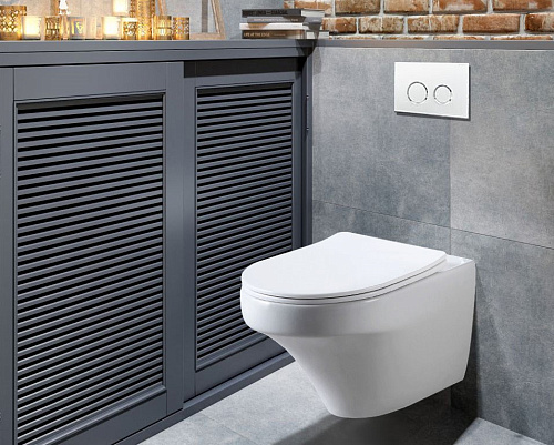 Унитаз подвесной Vincea Edge VT1-27 белый, ультратонкое сиденье soft-close Унитаз подвесной Vincea Edge VT1-27 белый, ультратонкое сиденье soft-close