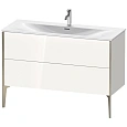 Тумба под раковину Duravit XVIU XV43040B122 подвесная 121 см белая/шампань Тумба под раковину Duravit XVIU XV43040B122 подвесная 121 см белая/шампань