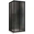 Душевой уголок ABBER Schwarzer Diamant AG02100BMH 100x100 см универсальный, профиль черный, стекло матовое Душевой уголок ABBER Schwarzer Diamant AG02100BMH 100x100 см универсальный, профиль черный, стекло матовое