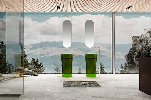 Раковина ABBER Kristall AT2701Emerald-H отдельностоящая, прозрачная, зеленая Раковина ABBER Kristall AT2701Emerald-H отдельностоящая, прозрачная, зеленая