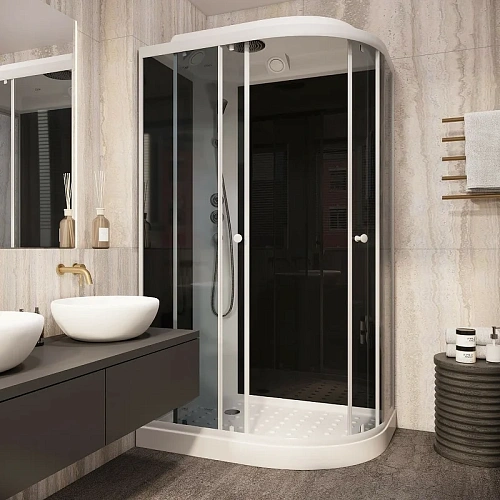 Душевая кабина Parly EC1231L 1200x800 профиль белый, стекло тонированное Душевая кабина Parly EC1231L 1200x800 профиль белый, стекло тонированное