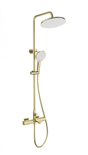 Душевая система Wonzon & Woghand с термостатом, брашированное золото (WW-C3011-A-BG) Душевая система Wonzon & Woghand с термостатом, брашированное золото (WW-C3011-A-BG)