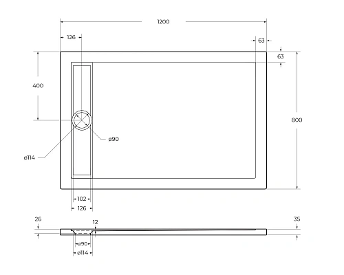 Душевой поддон BelBagno TRAY-BB-DUE-AH-120/80-4-W0 1200x800 акриловый белый Душевой поддон BelBagno TRAY-BB-DUE-AH-120/80-4-W0 1200x800 акриловый белый