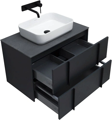 Тумба под раковину Allen Brau Reality 80 1.32005.AM антрацит матовый Тумба под раковину Allen Brau Reality 80 1.32005.AM антрацит матовый