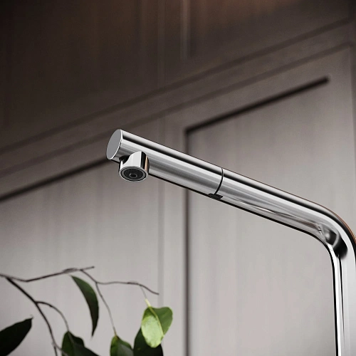 Смеситель для кухни SANCOS Spin SC4015BN с вытяжным изливом, c краном для фильтрованной воды брашированный никель Смеситель для кухни SANCOS Spin SC4015BN с вытяжным изливом, c краном для фильтрованной воды брашированный никель