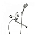 Смеситель для ванны Paini Bios 05CR112P20LMKM с длинным изливом с аксессуаром Смеситель для ванны Paini Bios 05CR112P20LMKM с длинным изливом с аксессуаром