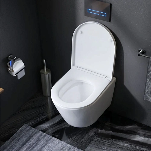 Унитаз подвесной AM.PM Sense C741701SC FlashClean с сиденьем микролифт Унитаз подвесной AM.PM Sense C741701SC FlashClean с сиденьем микролифт