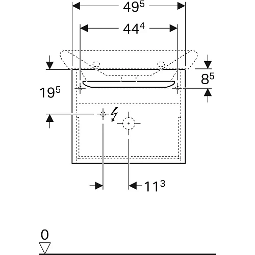 Тумба под раковину Geberit MyDay Y824060000 49,5 см Тумба под раковину Geberit MyDay Y824060000 49,5 см