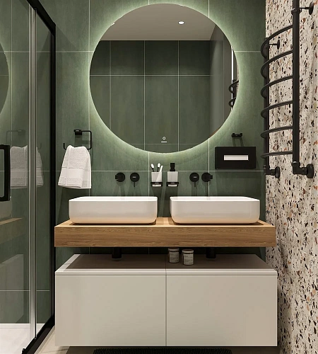 Столешница STWORKI Ольборг 120 дуб французский, без отверстий, 2 тумбы 60 + 2 раковины STWORKI Soul 489135 Столешница STWORKI Ольборг 120 дуб французский, без отверстий, 2 тумбы 60 + 2 раковины STWORKI Soul 489135