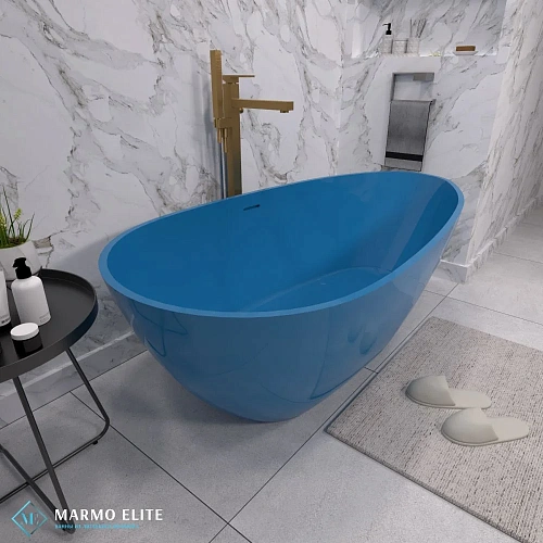 Ванна отдельностоящая Marmo-Elite Бергамо B-BA167-84 1700x840 из искусственного камня, без перелива, глянцевая Ванна отдельностоящая Marmo-Elite Бергамо B-BA167-84 1700x840 из искусственного камня, без перелива, глянцевая