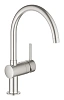 Смеситель для кухни GROHE Vento с C-образным изливом, суперсталь (30427DC0)