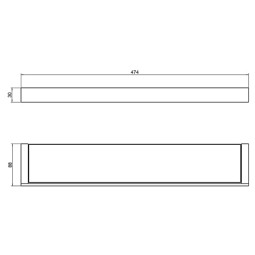 Полка Timo Petruma 15272/00 стеклянная хром Полка Timo Petruma 15272/00 стеклянная хром
