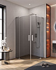 Картинка анонса товара «душевой уголок cezares slider-r-2-90/100-grigio-cr 90-100x90-100см стекло тонированное (графит), профиль хром»