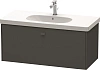 Тумба под раковину Duravit Brioso BR404704949 подвесная 102 см графит